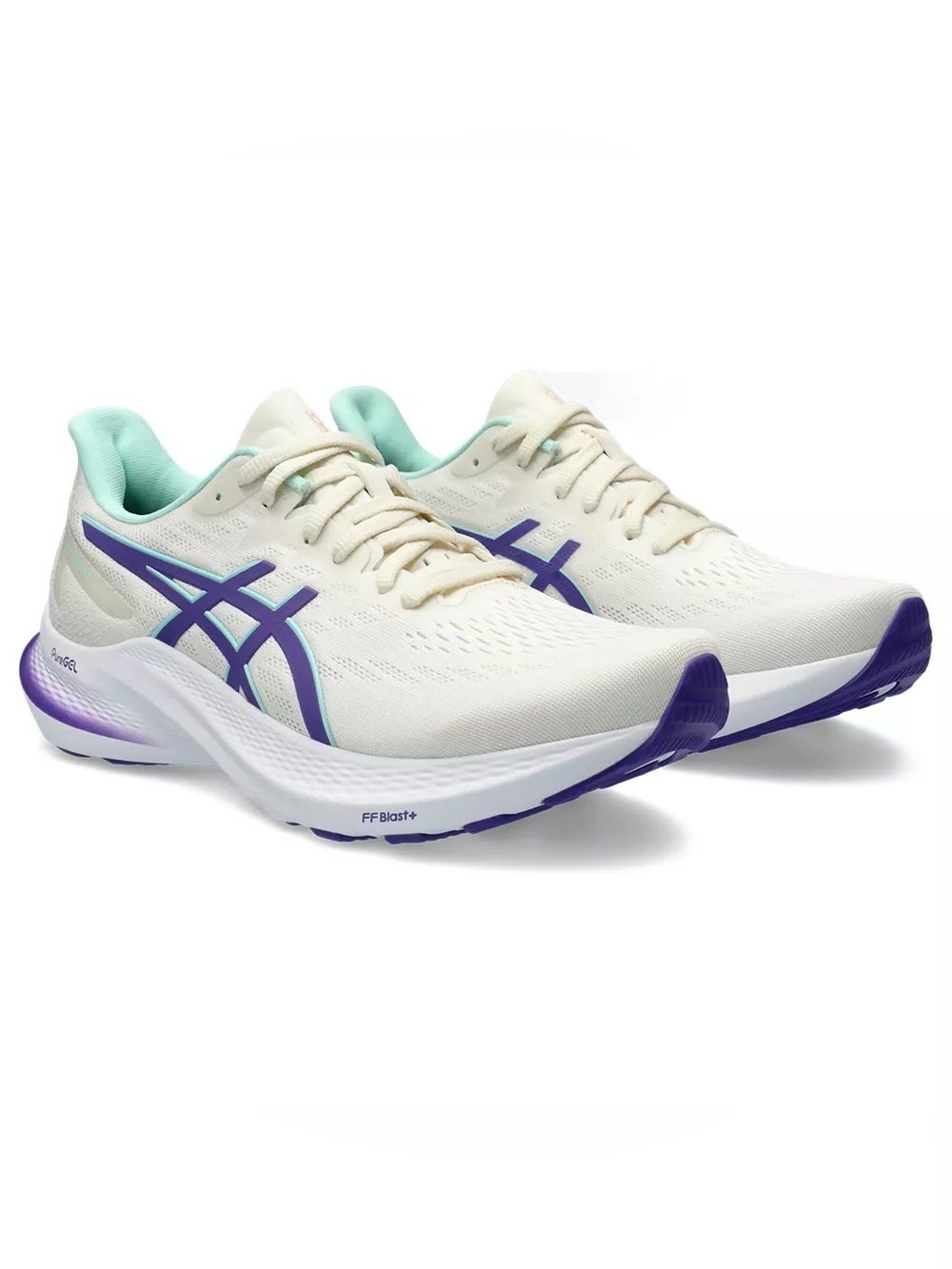 Asics GT-2000 V12 White and Purple Sneakers